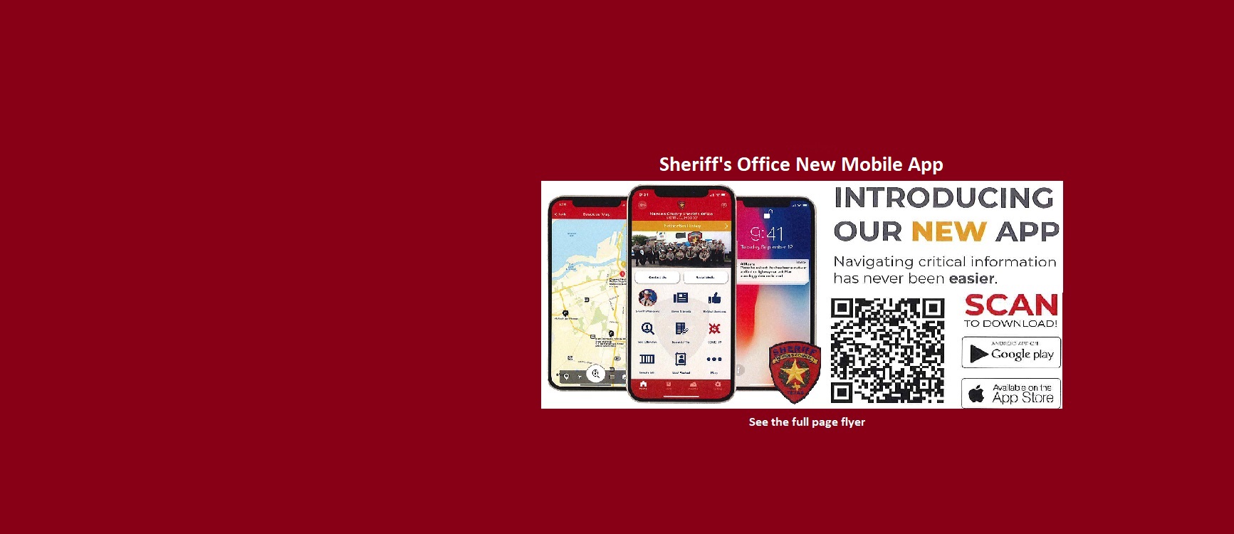 Sheriff App Flyer